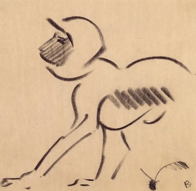 Crouching Monkey, c.1912-13 by Henri Gaudier Brzeska